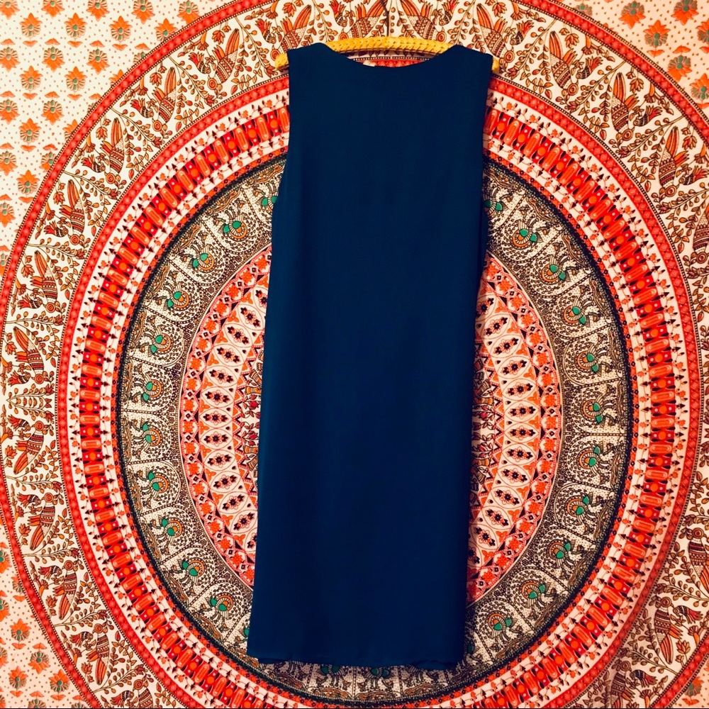 🦋 Slip On Ruffle Dress in Ocean Blue - Picture 4 of 8